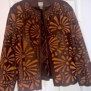 Vintage chicos brown jacket